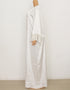 Dubai Maxi Abaya with African Print and Gold Beading